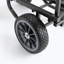 On-Stage UTC5500, All-Terrain Utility Cart, Bed Size Adjusts to Take on Large Loads or Fit Through Tight Spaces, Handles Can Lie Flat Against the Bed to Clear the Way for Oversized