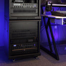 On-Stage WS7500W, Workstation, 175 lbs. Weight Capacity, Wood and Steel Construction, White and Black