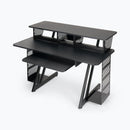 On-Stage WS7700B, Large Workstation, 175 lb Weight Capacity, MDF & Steel; Wood & Steel Construction, Black