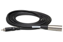 HOSA - Unbalanced Interconnect, RCA to XLR3M, 10 ft