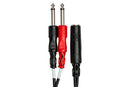 HOSA - Stereo Breakout, 1/4 in TRSF to Dual 1/4 in TS