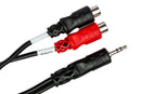 HOSA - Stereo Breakout, 3.5 mm TRS to Dual RCAF