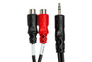 HOSA - Stereo Breakout, 3.5 mm TRS to Dual RCAF