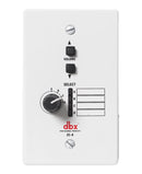 dbx ZC-8, Programmable Wall-Mount Source Selection and Volume Control for ZonePRO, CAT5 and RJ-45 Wiring