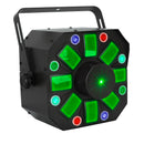 Eliminator Furious Three RG, 3 FX in One Lighting Effect, Moonflower, Wash, and Laser Combo