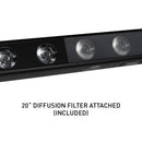 ADJ UBL12H, 1 Meter Linear Lime Infused Bar, 12 x 20 Watt HEX LED's, RGBAL Plus UV 17 Degree Beam Angle, High CRI of 90, Includes 20 Degree Diffusion Lens