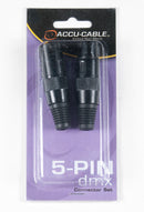 Accu-Cable ACXLR5PSET, 5-Pin, 1 Male & Female XLR Connectors