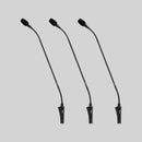 Shure CVG18DRS-B/C, 18” (45.7 cm) Gooseneck Microphone with inline preamp, Gooseneck Mic Black W/ Base/switch/lr