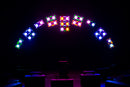 ADJ Encore DBX, IP65 Dual Blinder, 2 x 150 Watt Rgbaw Individual Controllable Cells, RGB Background, Aria X2