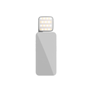 amaran Go (Charcoal), Ultra-compact, MagSafe & Qi2 compatible mini phone light for aspiring creators