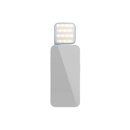amaran Go (Blue), Ultra-compact, MagSafe & Qi2 compatible mini phone light for aspiring creators