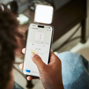 amaran Go (White), Ultra-compact, MagSafe & Qi2 compatible mini phone light for aspiring creators