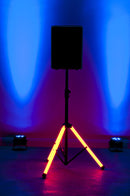 Accu-Stand Color Stand LED, Color Strand LED Speaker Stand with Remote, 60 lb Limit