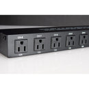 ADJ PC-100A, 8x Rocker Switches. ON/OFF 19" Power Center