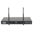 American Audio WM219, 2 Channel Handheld UHF Wireless Microphones, Receiver with Individual Frequency Search and Volume Control, 2 XLR Outputs and One 1/4 Inch Mixed Output