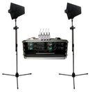 VocoPro BenchMark-Quad-BP - Quad Touring Grade True Diversity wireless system with Antenna Distribution System and Active
