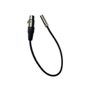 Blackhawk Mini XLR to XLR Cable, 16 inch, 3-Pin Mini-XLR Male to 3-Pin XLR Female Audio Cable, Connect Microphone or Mixer to Camera, Black