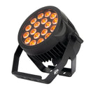 ADJ 18P Hex IP, High Powered Outdoor IP65 Rated HEX Par with 6 in 1 Hex LEDs, 18 x 12 Watt RGBAW+UV, Outdoor PowerCon True1 In/Out, IP Rated 5 Pin DMX, Rubber Covers, Linkable, 30 Degree Beam Angle