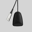 Shure CVB-B/O, Installed Sound Boundary Microphone, Omnidirectional, Low Profile Boundary Condenser Microphone, Attached 12' Cable, Black