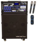 VocoPro CHAMPION-REC-9, 200W Multi-Format Portable P.A. System with Digital Recorder/ UHF Wireless Mic System