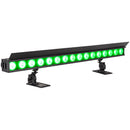 ADJ ElectraPix Bar 16, IP65 1 Meter Battery Powered Bar, 16 x 20 Watt HEX LED, RGBAL+UV, Individual Pixel Control, Background RGB LEDs, Aria X2 Wireless, 20 Degree Diffusion Filter, L Track System