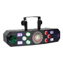 Eliminator Furious Five RG, 5 FX in One Lighting Effect, Moonflower, Strobe, Derby, Wash, and Laser Combo