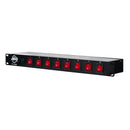 ADJ PC-100A, 8x Rocker Switches. ON/OFF 19" Power Center
