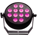 Eliminator Lighting LP HEX 12 PLUS, Slim LED Par with 12 x 18W RGBWA+UV 6-in-1 LEDs, 25 Degree Beam Angle, Durable Metal Housing, 2 DMX Channel Modes