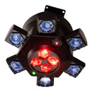 Eliminator CenterDroid, High Energy Centerpiece Effect with 6 Tilting Beams, 4 Rotating Beams, Plus Red and Green Laser Effects