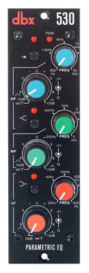 dbx 530, 500 Series 3-Band Parametric Equalizer Module with Selectable Bell and Shelf Filters and Adjustable Q