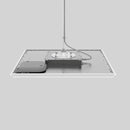 Shure MXA902W-S-60CM, Ceiling Array Microphone + Loudspeaker, 902 Ceiling Array, White, Sqr, 60CM, Lspkr