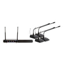VocoPro DIGITAL-QUAD-C-500 - Four Channel UHF Wireless Mic System with Conference Mics