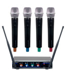 VocoPro Digital-Quad-H3 - Four Channel Wireless Handheld Microphone System "Mic-on-Chip" Technology