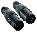 Accu-Cable DMX T-Pack, Male 3 & 5-Pin 110 OHM DMX Terminator Set