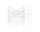 PRODJ-VP-MH-CLAMP BLACK CLAMP WITH MULTI-HOLE MOUNT FOR VIDEO PANELS