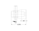 Global Truss ST-UJB/C2-12, Extended Universal Junction Block Half Coupler with M12 Bolt, 4 Pack