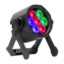 ADJ ElectraPix Par 7, IP65 Par, Battery Powered, 7 x 20 Watt HEX LED Rgbaluv Individual Pixel Control, Backround RGB LEDs, Aria X2 Wireles, 20 Degree Diffusion Filter, L Track System