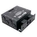 ADJ DP 415R, 4 Channel, DMX Dimmer/switch Pack with Dip Switches. 500 W Per Channel. Max Power: 15A Total, 5A Per Channel