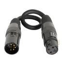 Accu-Cable AC5PM3PFM, 5-Pin Male XLR to 3-Pin Female XLR Turnaround