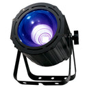 ADJ UV COB Cannon, High Output UV Canon Effect Featuring COB Technology. 1 x 100 Watt COB Ultra Violet LED DMX 33 Degree Beam Angle