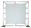 Global Truss GLOBAL SCREEN, White 4-Way Stretch Lycra Fabric Screen, 10 x 8 ft