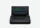 Blackmagic Fairlight Live Audio Panel 10, Desktop panel with 10 motorized faders, a large touchscreen display, controls for layers, bus, matrix, aux, VCA, sub-masters, talkback and more