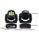 Eliminator Stealth Wash Zoom, Compact 7 x 12 Watt RGBW LED Wash Zoom Moving Head