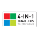 ADJ Encore LP7IP, IP65 Rated Quad Par with 4 in 1 Rgbl LEDs, 7 x 20 Watt, Tunable White, High CRI, PowerCon True 1 In/Out Connectors, DMX IP Rated 5 Pin DMX 10 Degree Beam Angle, Includes 25 Degree Lens Filter