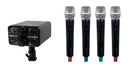 VocoPro FIELD-QUAD-HH3, Portable Quad Handheld Field/Camera-Mountable Wireless Microphone System.
