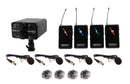 VocoPro FIELD-QUAD-LB4 - Portable Four Lavalier Field/Camera-Mountable Wireless Microphone System.