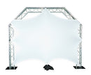 Global Truss GLOBAL SCREEN, White 4-Way Stretch Lycra Fabric Screen, 10 x 8 ft