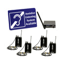 VocoPro IEM-900-ST4 - Wireless Assistive Listening System with 4 Receivers and 1 Transmitter