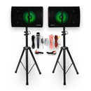 VocoPro K-FAN-PRO - 500W Stereo Karaoke System with Bluetooth, MP3, FM, LED Light Effects and Wireless Vocal Microphone