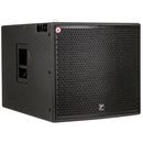 Paraline 15” Premium Powered Subwoofer, with integrated power amplifiers  3000W Peak (1500W Program). Features a 15" Neodymium Driver with 4" Voicecoil. 135 dB Peak (129 dB Continuous.) XLR in and out, Locking PowerCON® connectors. Ground stack or fly with integrated rigging hardware. 11-ply Baltic Birch with Black Ultrathane paint. IP54 Rated for outdoor use.